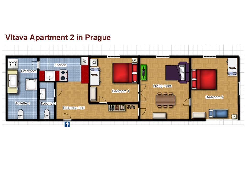 Vltava Apartments Praga Esterno foto